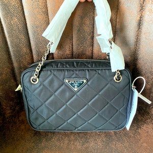 Paraded Quilted Nylon Crossbody Bag